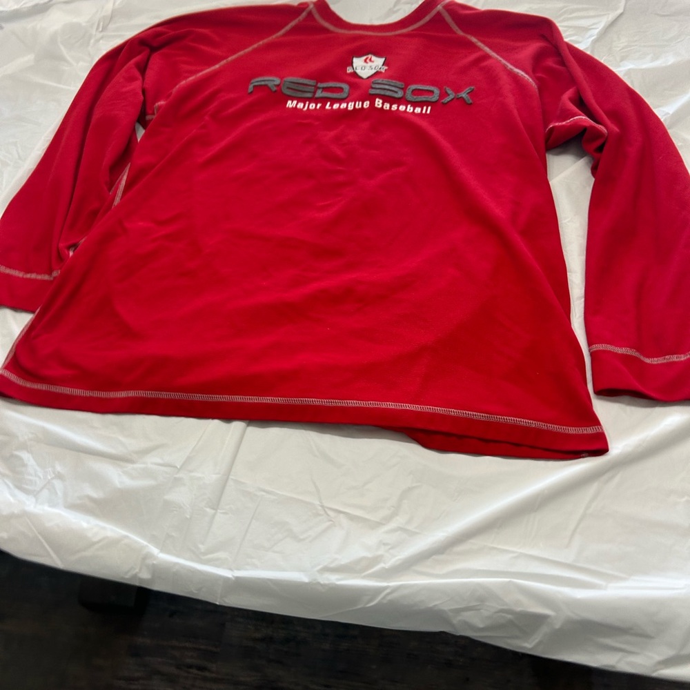 Boston Red Sox Red Long Sleeve Pullover